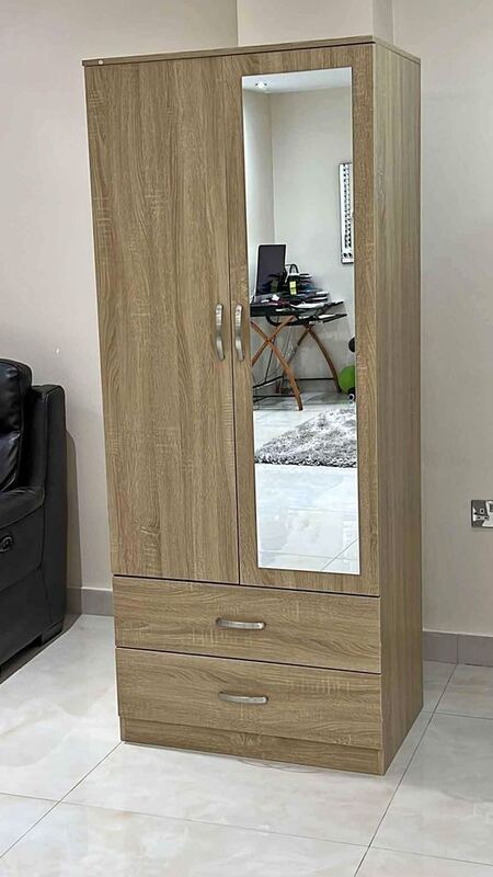 Armoire avec miroir en mélamine